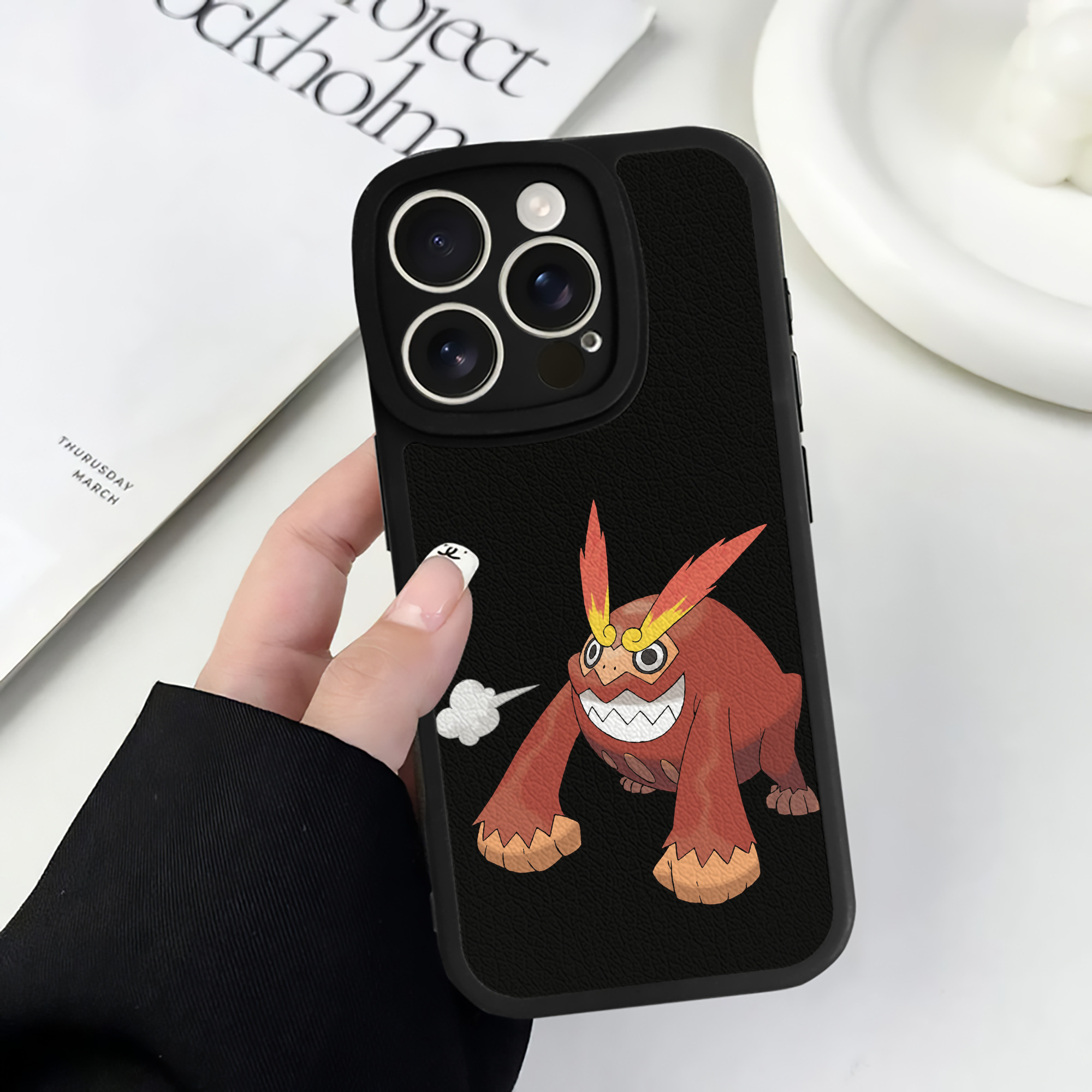 （画像用） ポケットモンスター Pokémon 【iPhone 16シリーズ対応】シリコンスマホケース（レザー調） 材質：シリコン